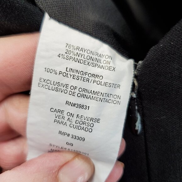 Swing Dress Little Black Dress Sleeveless V Neck Flare Skirt XOXO Size O - Picture 7 of 9